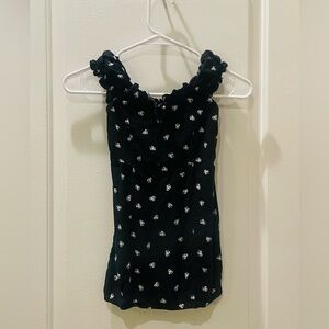 Art Class Girls Black and White Floral Dress